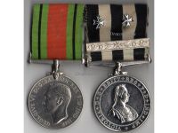 Britain WWII Set of 2 Medals (Service Medal of the Hospitaller Order of St. John of Jerusalem with 3 Maltese Crosses, Defense Medal) Named