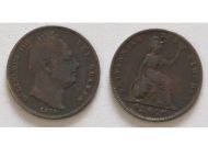 Great Britain One Farthing 1834 Coin King William