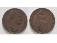 Great Britain One Farthing 1835 Coin King William