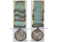 Britain Crimea Medal 1854 1856 by Wyon with Clasps Alma Inkermann Sebastopol Unnamed as Issued