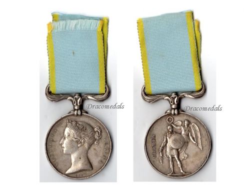 Britain Crimea Medal 1854 1856 by Wyon Unnamed as Issued