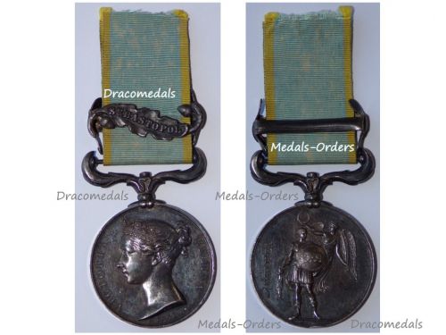 Britain Crimea Medal 1854 1856 by Wyon with Clasp Sebastopol