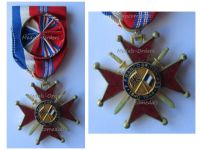 France Britain WWII Franco-British Association Officer's Cross 1940 1944 1st Type