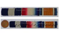Britain WWI Ribbon Bar of 3 Medals (Distinguished Service Cross DSC, 1914 Mons Star, WW1 War Medal)