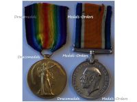 Britain WWI Pair Victory War Medal 1914 1918 to Royal Naval Reserve Officer