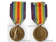 Britain WWI Victory Medal East Kent Regiment (The Buffs) KIA Loos 1916 
