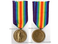 Britain WWI Victory Interallied Military Medal Gloucestershire Regiment (The Glosters)