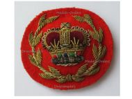 Great Britain Warrant Officer Cap Badge, Queen's Crown 1952, Korean War 1950 1953