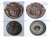 Great Britain WWI Duke of Cornwall's Light Infantry Regiment Collar Badge & British Army Button