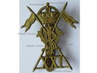 Britain WWI XXI 21st Lancers Regiment (Empress of India) Cap Badge by Gaunt