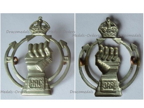 Britain WWII Royal Armoured Corps Cap Badge RAC Rare Type