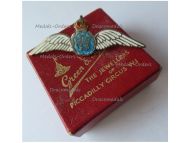 Britain WWII RAF Sweetheart Brooch Pilot Wings of the Royal Air Force 1939 1945 Boxed by Green & Symons
