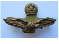 Britain WWII Royal Air Force RAF Officer's Cap Badge for Field Service Hat (Side Hat) 