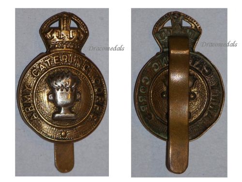Great Britain WWII Royal Army Catering Corps Cap Badge RACC