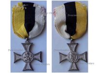 Bulgaria Silver Cross Long Military Service in the Army X 10 Years II Class for Officers Tsar Boris III