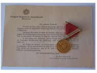 Bulgaria WWI Commemorative Medal Rare Type with Letter to German from the Bulgarian Defense Attache