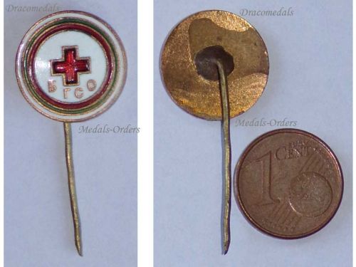 Bulgaria WWI Bulgarian Red Cross Stickpin Cap Badge 1914 1918