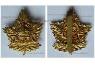 Canada WWII Canadian General Service Maple Leaf Cap Badge for Officers