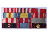 Czechoslovakia WWI WWII Ribbon Bar of 12 Medals ( WW1, WW2 War Cross, Revolution Cross, Victory Medal, etc)