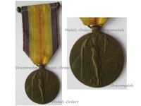 Czechoslovakia WWI Victory Interallied Medal Signed by O. Spaniel Laslo Official Type 2 with Officer's Bar