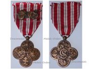 Czechoslovakia WWI War Cross 1914 1918 with Linden Leaves Citation