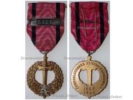 Czechoslovakia WWII Czechoslovak Army Abroad Medal 1939 1945 with Clasp SSSR (USSR)