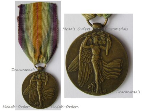 Czechoslovakia WWI Victory Medal Signed by O. Spaniel Laslo Official Type 2