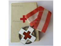 Denmark WWII Danish Red Cross Commemorative Medal for Wartime Relief Work Boxed by Michelsen