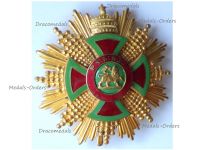 Ethiopia Order of Emperor Menelik II Grand Cross Star 1930s