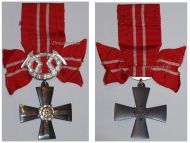 Finland WWII Order of the Cross of Liberty Cross with Swords 4th Class 1941 for the War of Continuation