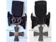 Finland WWII Order of the Cross of Liberty Mourning Cross with Swords 1941 for the War of Continuation 