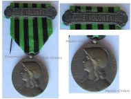 France Franco-Prussian War Commemorative Medal 1870 1871 with Clasp Engage Volontaire for Voluntary Enlistment