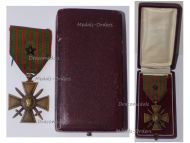 France WWI War Cross 1914 1916 with 1 Citation Bronze Star Boxed