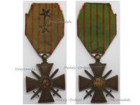 France WWI War Cross 1914 1916 with 2 Citations 2 Stars (1 Bronze 1 Silver)