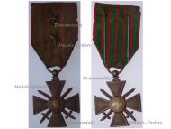 France WWI War Cross 1914 1917 with 2 Citations 2 Stars (Bronze)