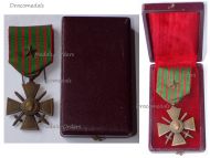 France WWI War Cross 1914 1918 with 1 Citation Bronze Star Boxed