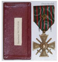 France WWI War Cross 1914 1918 with 1 Citation Bronze Star Boxed
