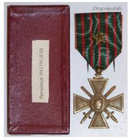 France WWI War Cross 1914 1918 with 1 Citation Bronze Star Cased