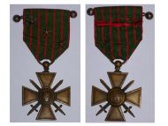 France WWI War Cross 1914 1916 with 3 Citations 3 Stars (2 Bronze 1 Silver) & Officer's Bar