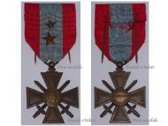 France War Cross TOE for Overseas Operations with 2 Citations 2 Stars (1 Bronze 1 Silver)