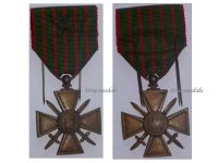 France WWI War Cross 1914 1918 with 1 Citation Bronze Star