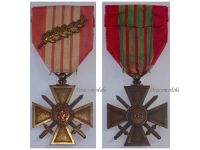 France WWII War Cross 1939 with 1 Citation Palm