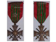 France WWII War Cross 1939 with 4 Citations (Palms, 2 Bronze and 1 Silver Stars)