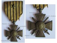 France WWII War Cross 1939 1940 with 1 Citation Bronze Star (French Government of Vichy)