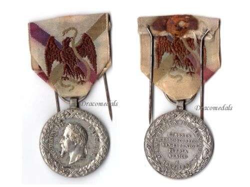 France Mexican Campaign Medal 1862 1863 by Barre