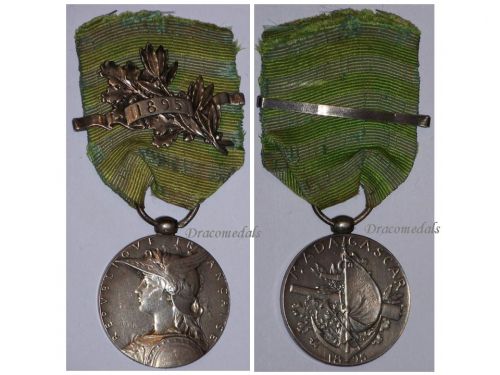 France 2nd Madagascar Campaign Medal with Clasp 1895 by Roly 1st Type