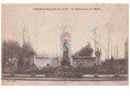 France WWI Postcard, Champigneulles, Le Monument aux Morts (The War Memorial) 