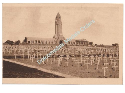 France WWI Postcard Douaumont Ossuary - Military Cemetery
