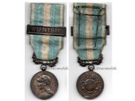 France WWI Colonial Medal 1st Type 1893 1913 Bifacial with Snap Model Clasp Tunisia by Mercier & Lemaire