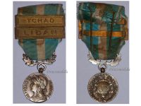 France Overseas Medal with Bars Tchad & Liban